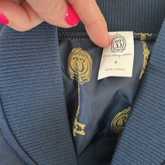 Women’s small Club 33 satin reversible club 33 bomber jacket 💙🔑🔥 - Picture 5 of 15